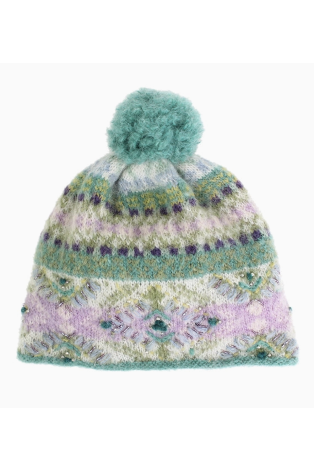 Fairisle Hat - Turquoise