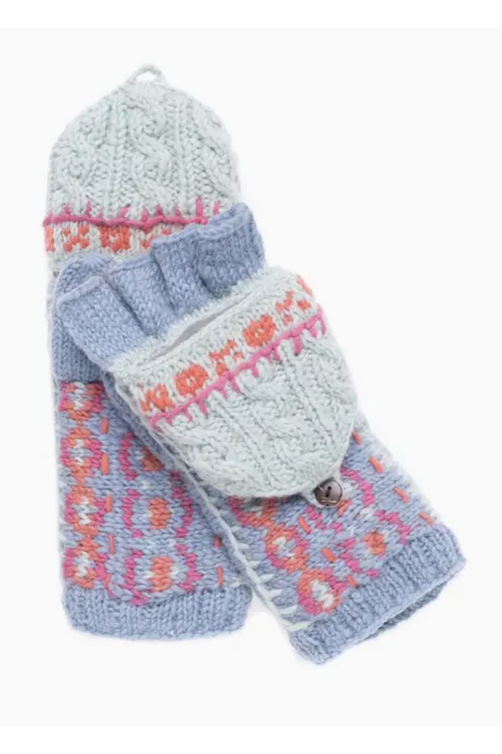 Hardwick Convertible Mittens - Blue