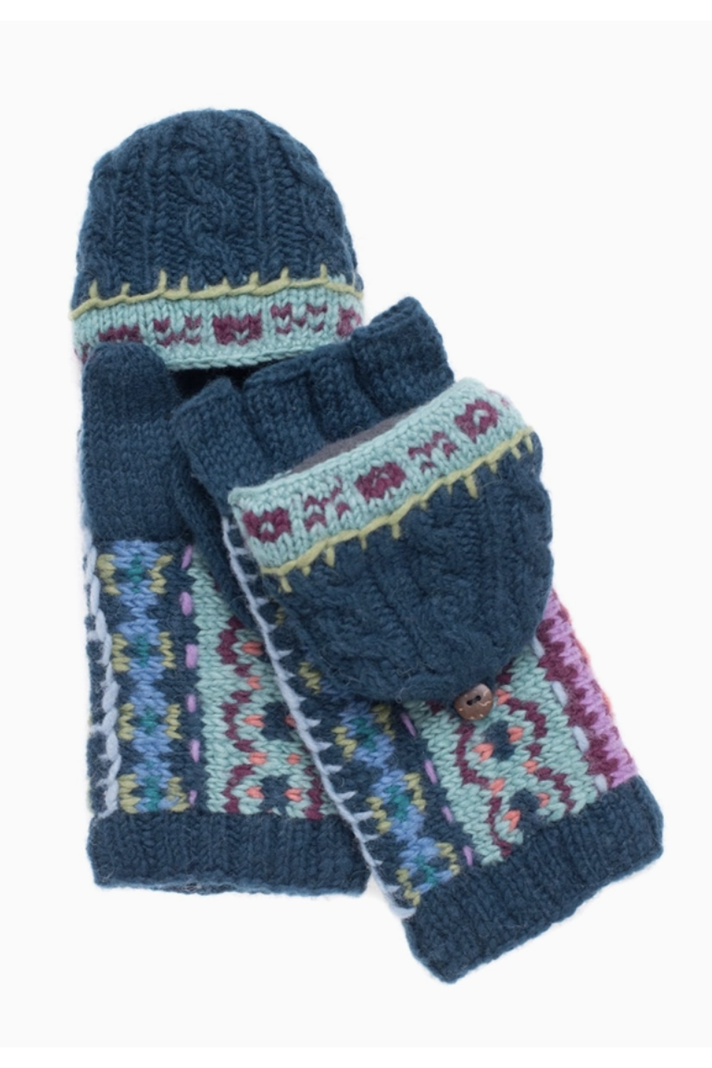 Hardwick Convertible Mittens - Teal