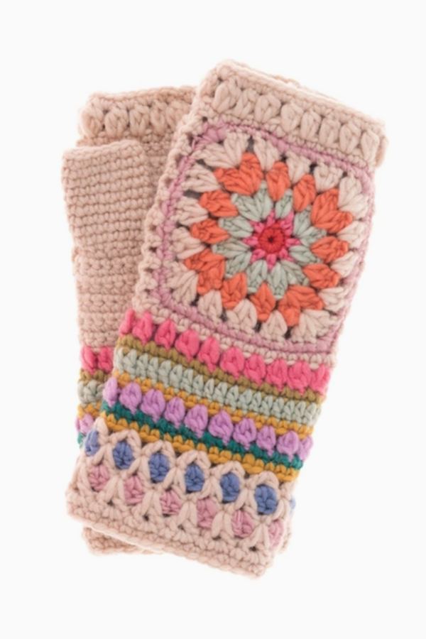 Woodstock Crochet Handwarmer - Natural