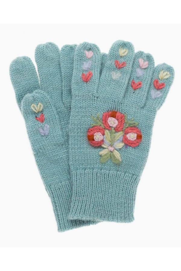 Edith Gloves - Turquoise