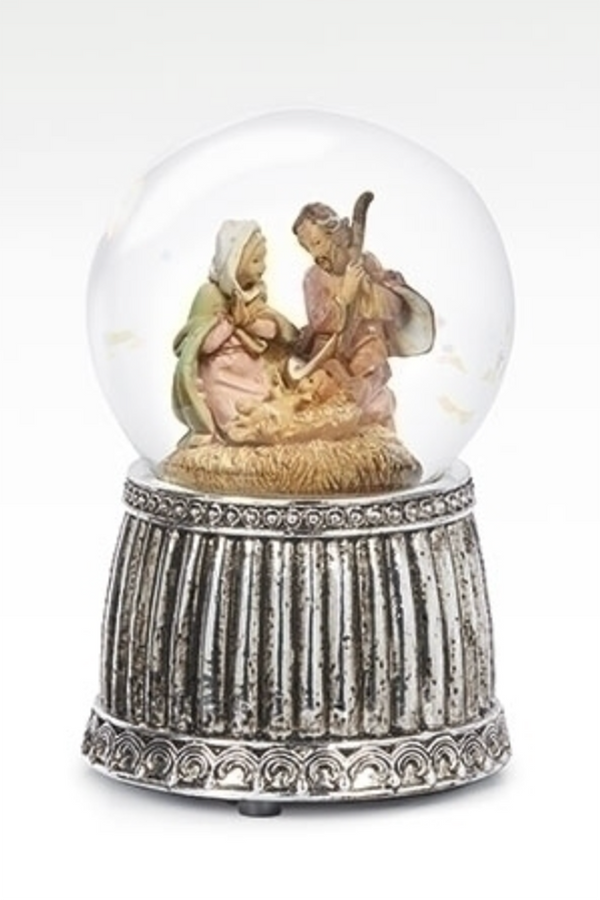 Lighted Holy Family Snow Globe