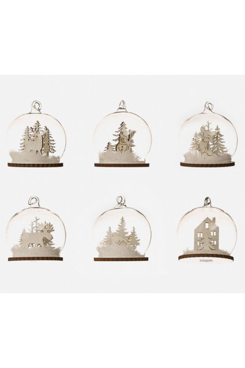 Wooden Ornament - Mini Woodland Dome