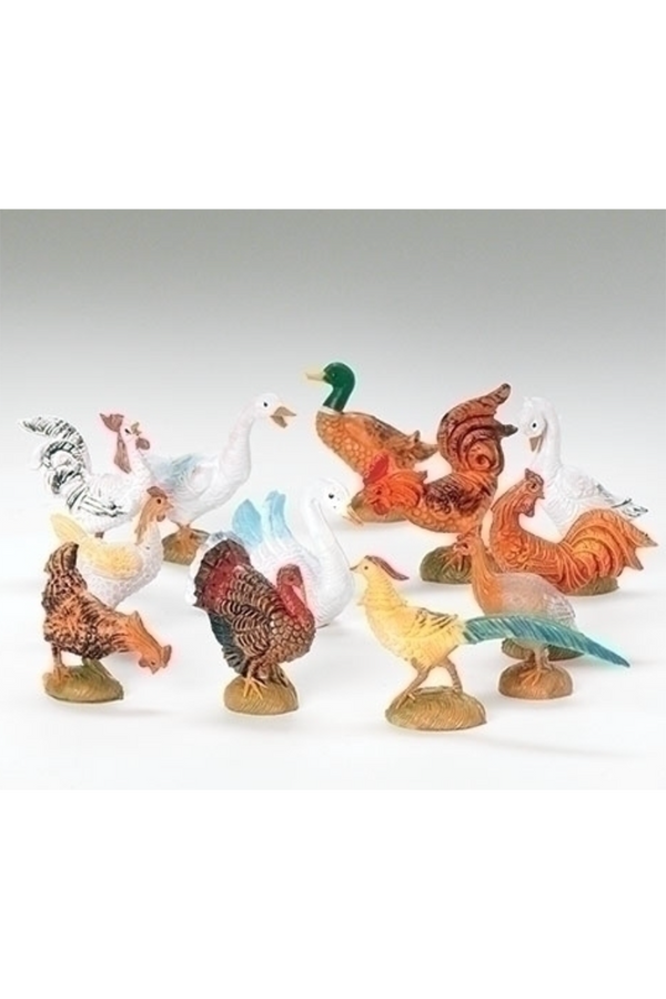 Nativity Manger Figures - 12 Piece Bird Set