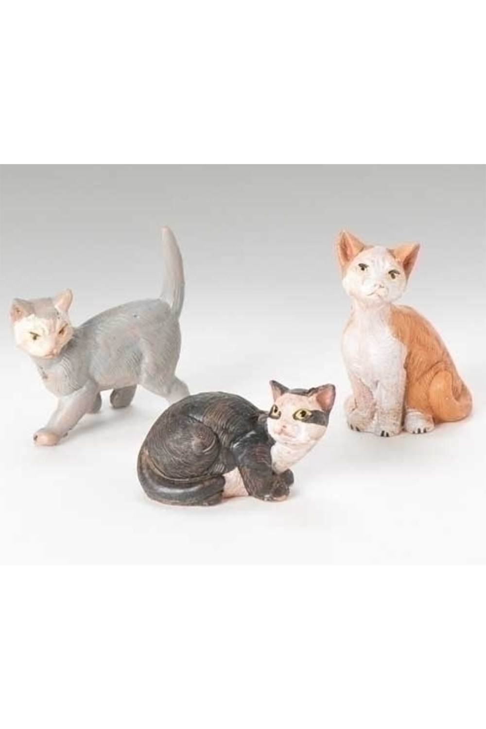 Nativity Manger Figures - Cat Family