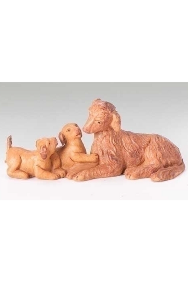 Nativity Manger Figures - Dog Family