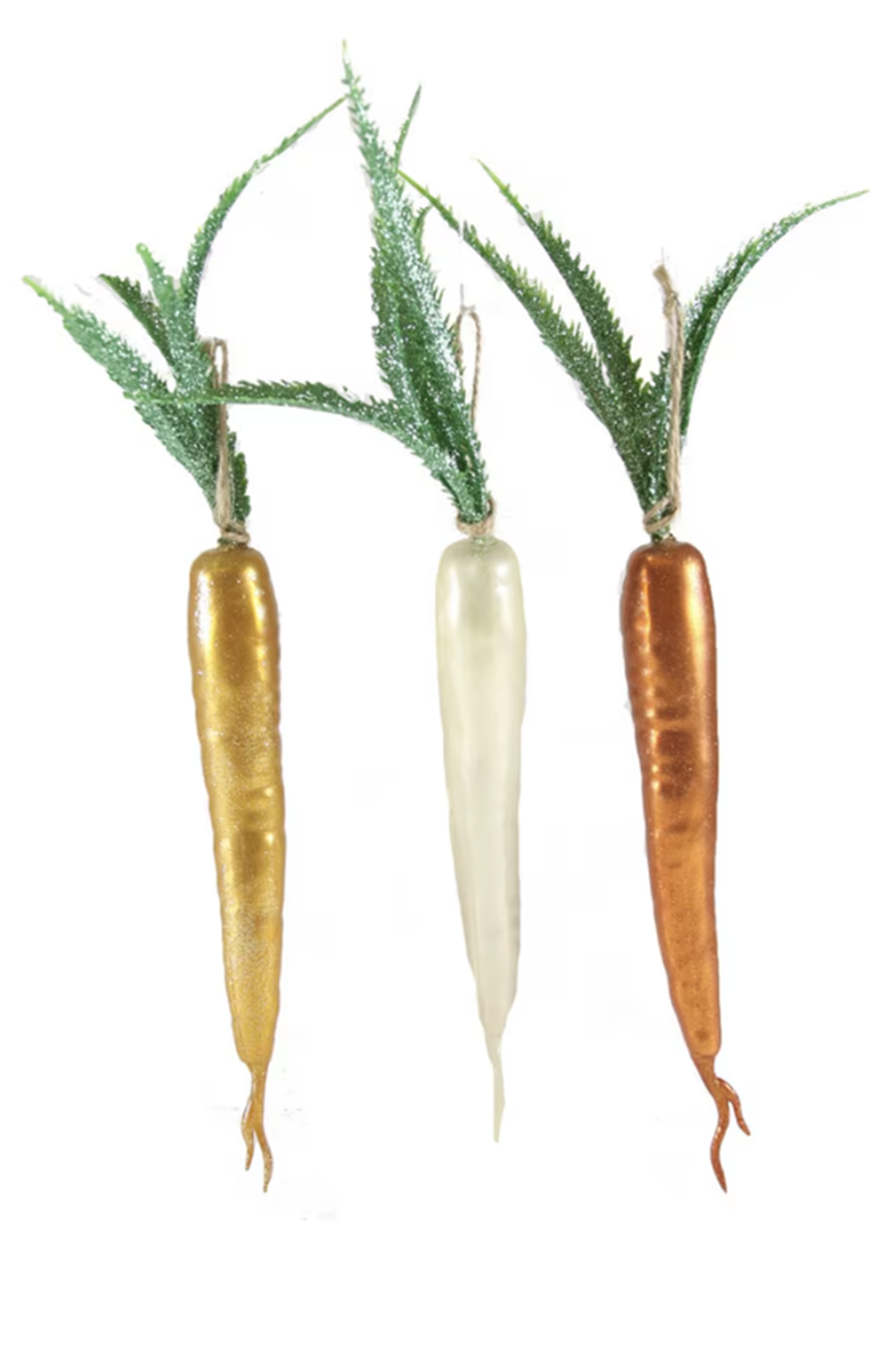 Glass Ornament - Long Carrot