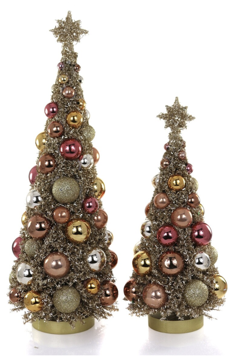 CDY Midcentury Glitter Tree - Gold