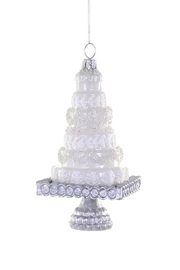 Glass Ornament - Tiered Wedding Cake