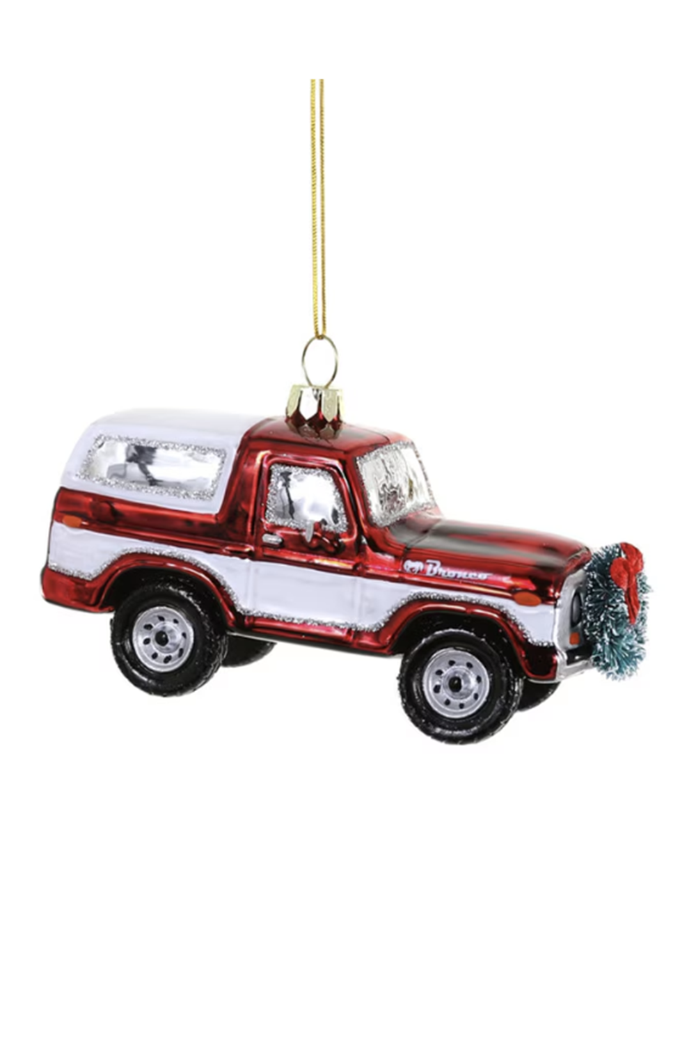 Glass Ornament - Bronco