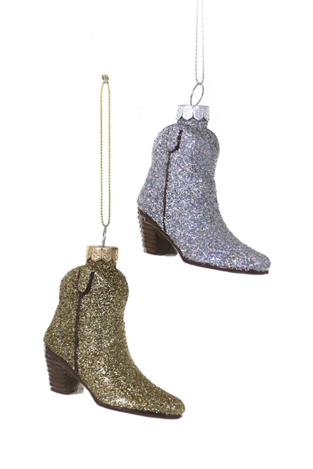 Funky Ornament - Glittered Cowboy Boot