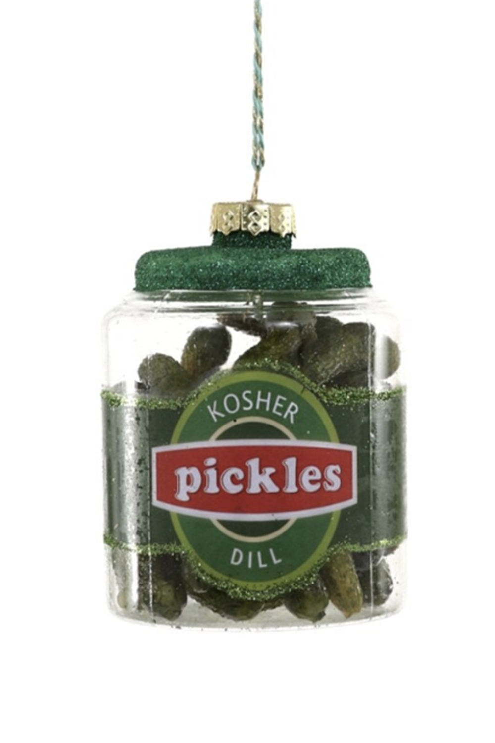 Glass Ornament - Kosher Dill Pickle Jar