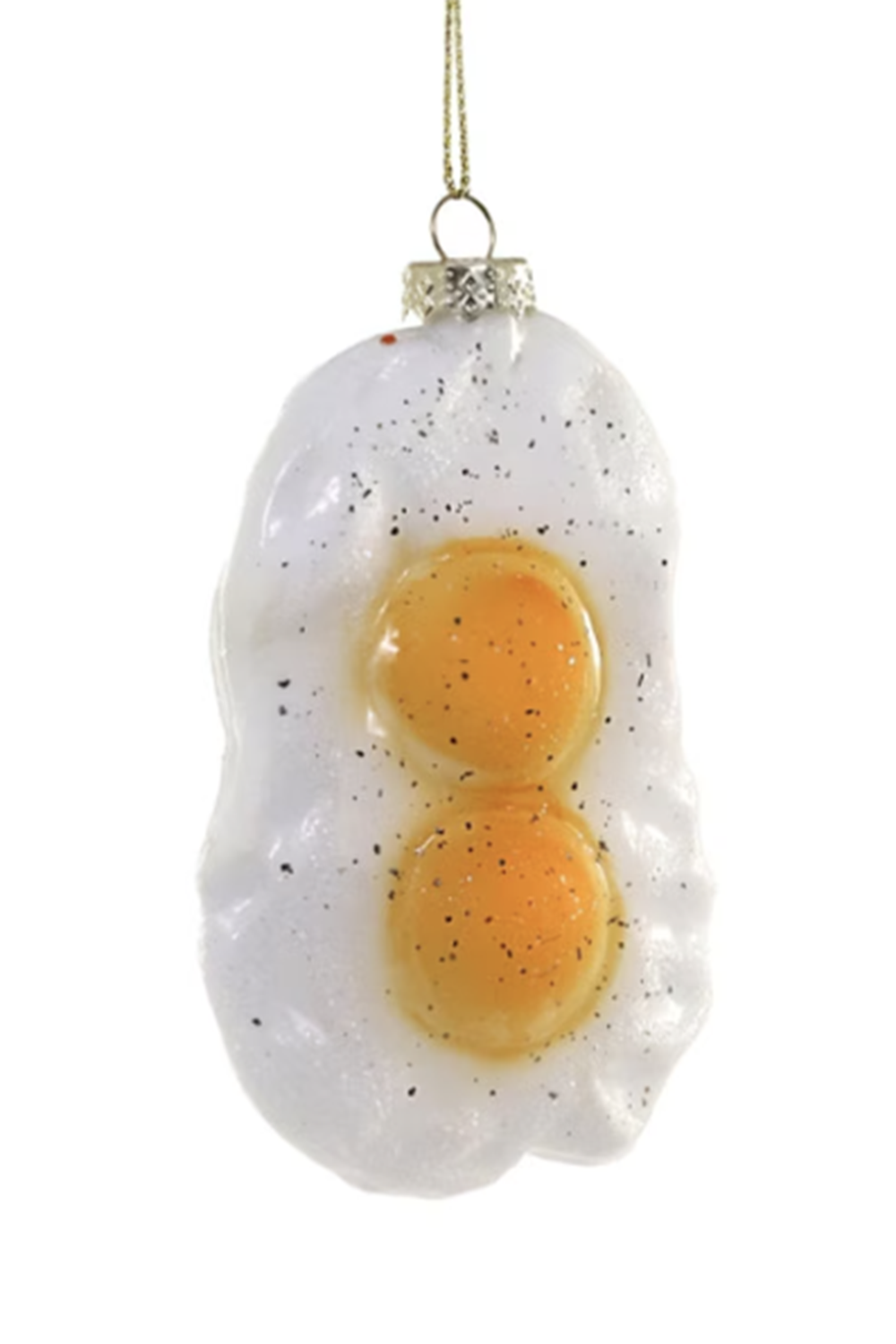 Glass Ornament - Fried Eggs