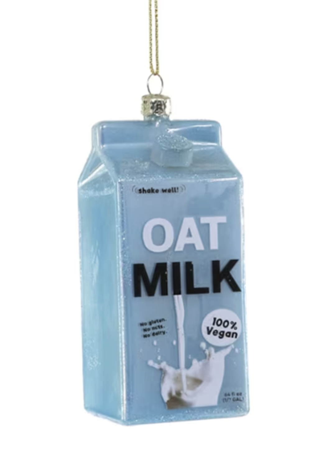 Glass Ornament - Oat Milk