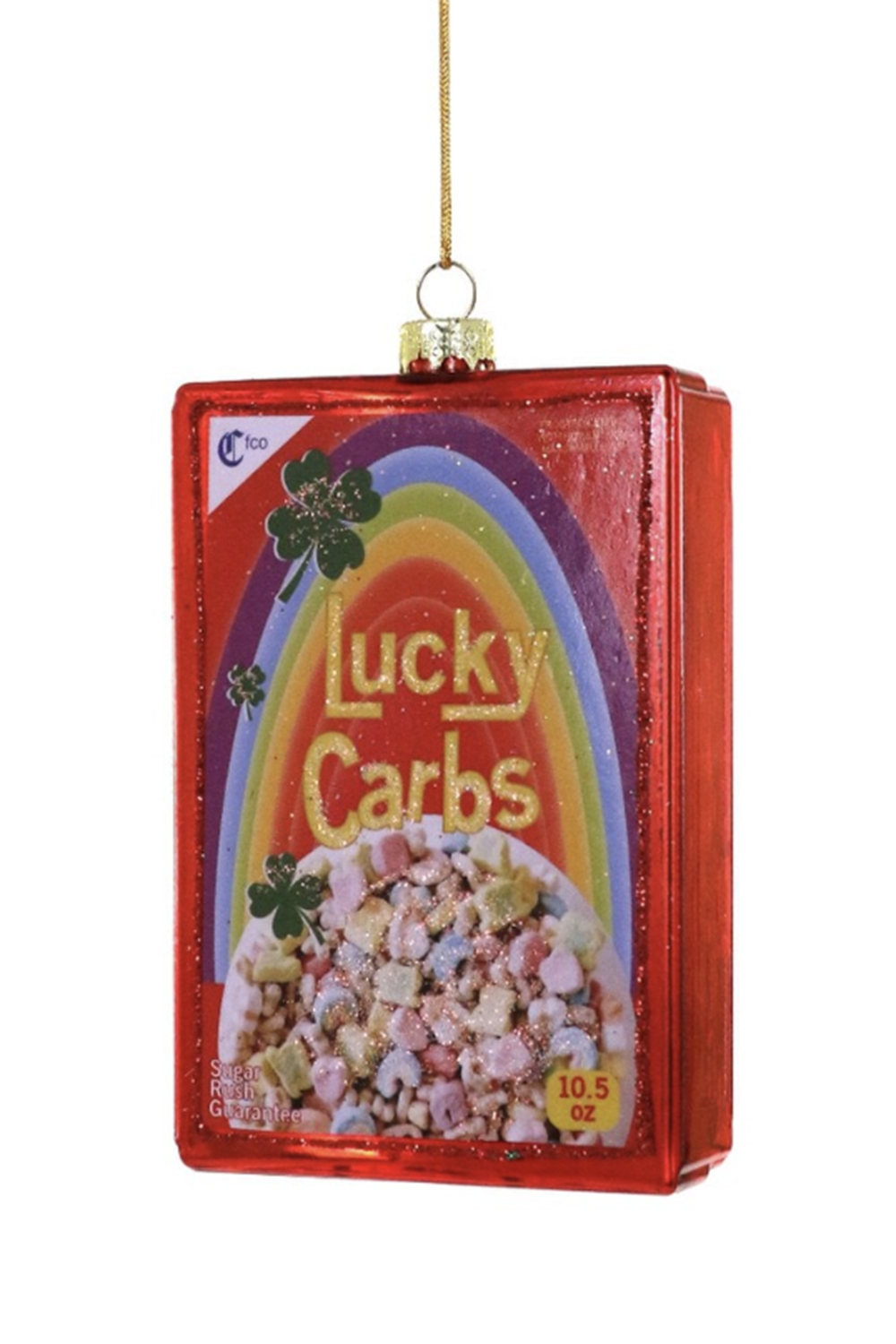 Glass Ornament - Lucky Carbs