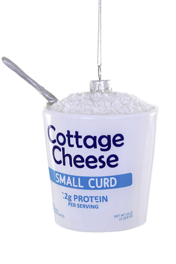 Glass Ornament - Cottage Cheese