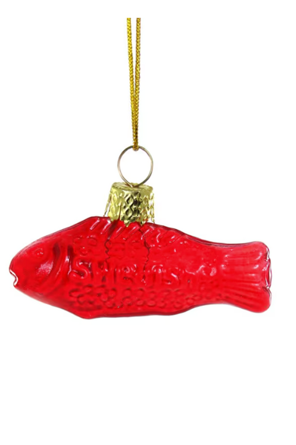 Glass Ornament - Swedish Gummi Fish