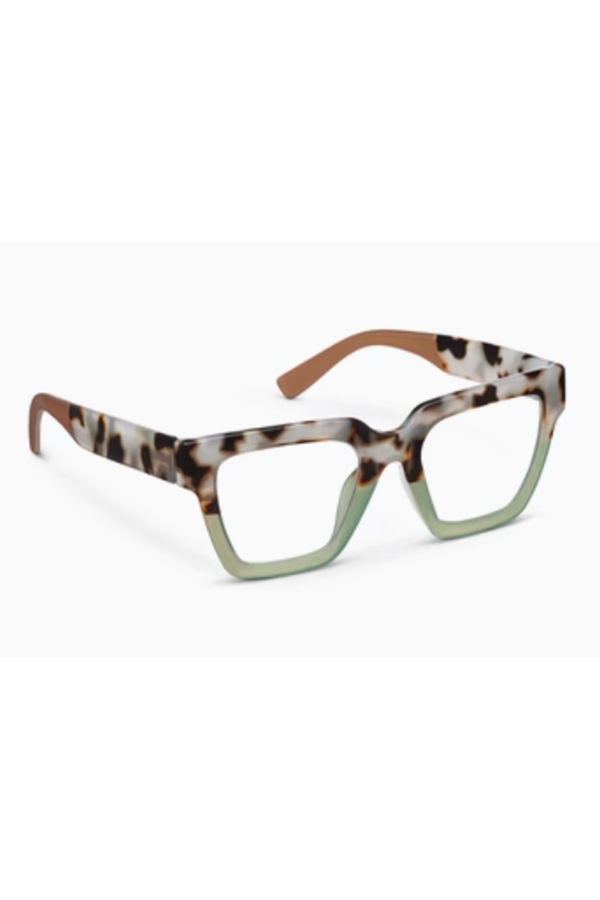 Reading Glasses - Take a Bow Chai Tortoise / Green