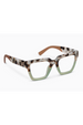 Reading Glasses - Take a Bow Chai Tortoise / Green