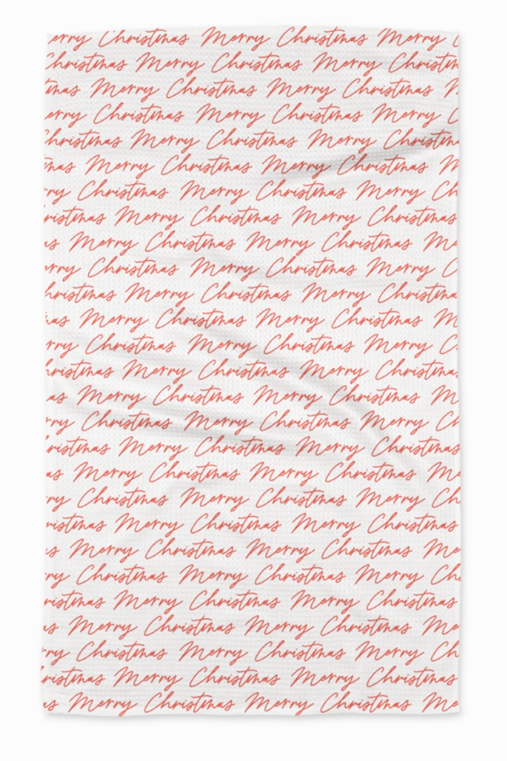 Geometry Kitchen Tea Towel - Christmas Greeting