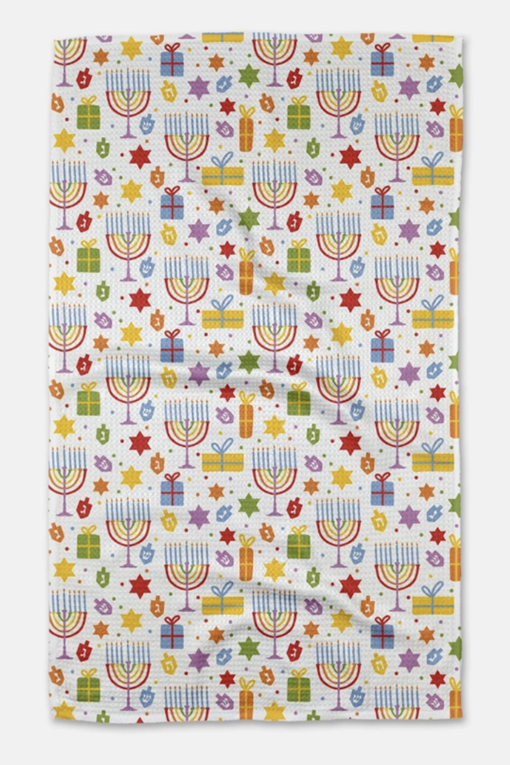 Geometry Kitchen Tea Towel - Hanukkah Oh Hanukkah