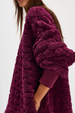 FP Cable Knit Sweatshirt - Berry Combo