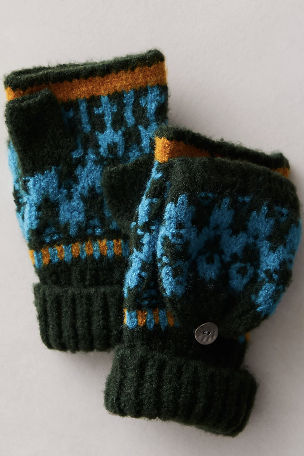 FP First Frost Fairisle Gloves - Forest