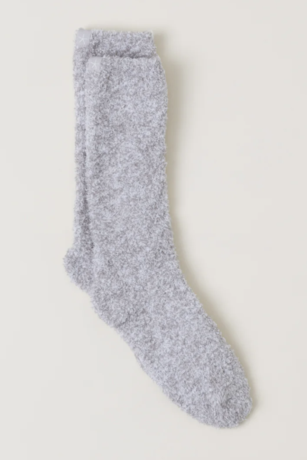 Cozy Chic Heathered Women’s Sock - Oyster & White