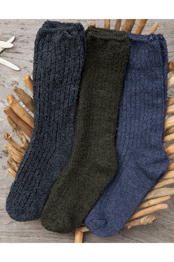 Cozy Chic Men's Ribbed Sock