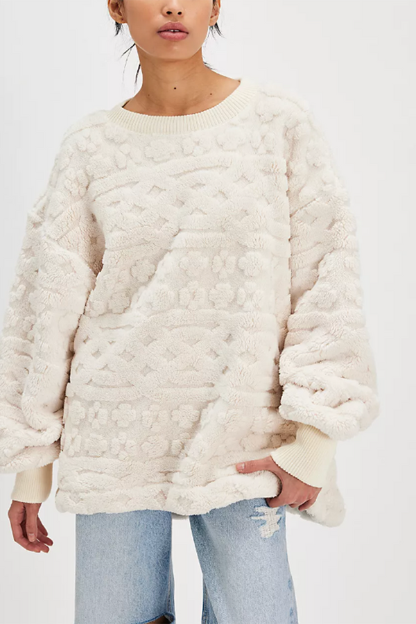 FP Cable Knit Sweatshirt - Ivory Combo