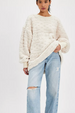 FP Cable Knit Sweatshirt - Ivory Combo