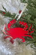 Acrylic Ornament - DOUBLE SIDED Maryland Christmas Crab