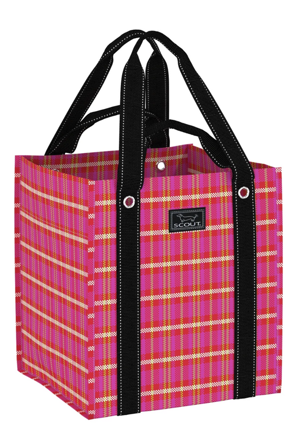 Bagette Grocery Bag - "Sweet Tartan" H24