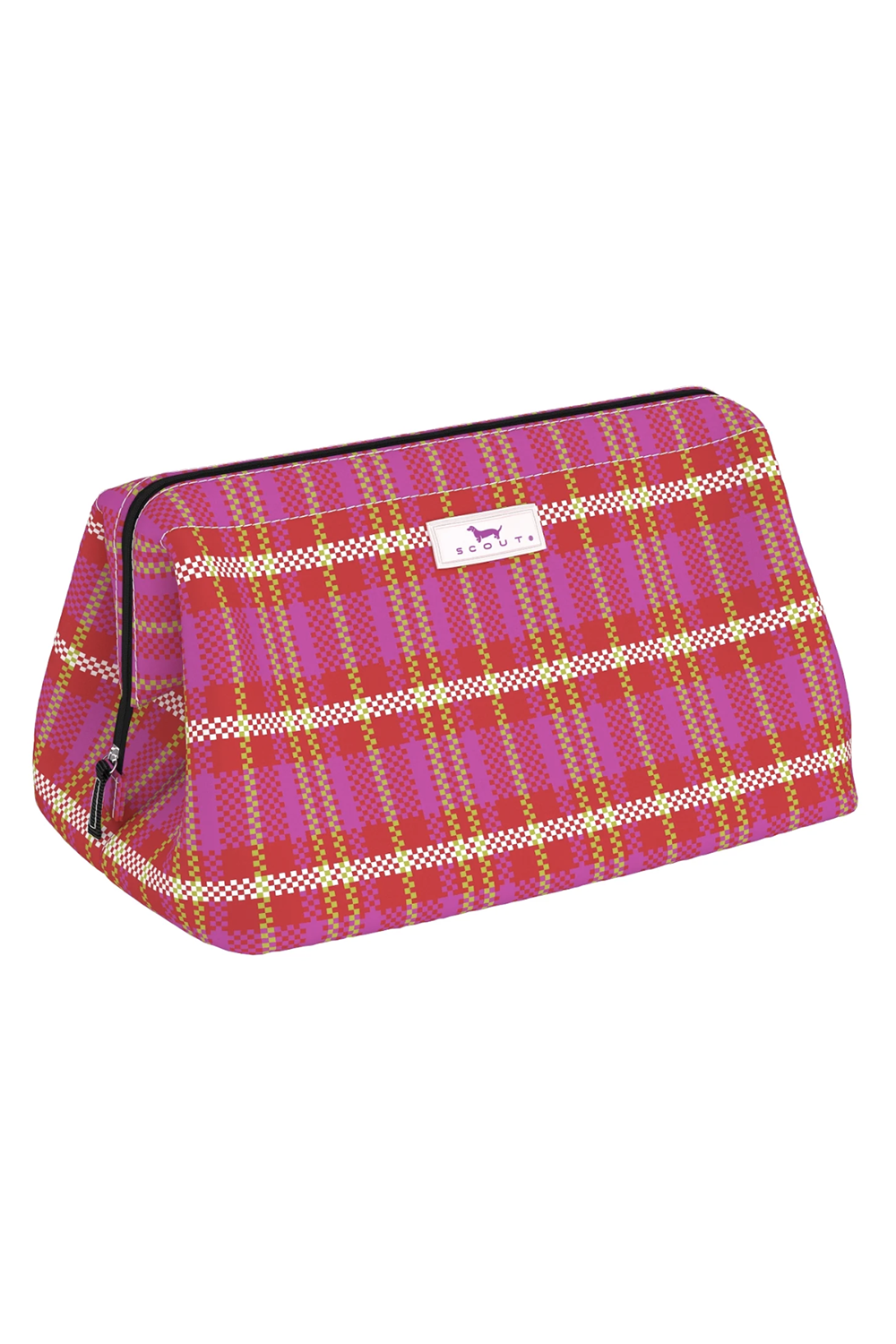 Big Mouth Cosmetic Bag - "Sweet Tartan" H24