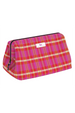 Big Mouth Cosmetic Bag - "Sweet Tartan" H24