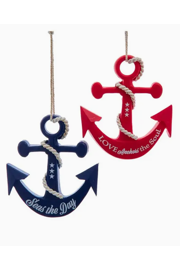 Resin Ornament - Nautical Anchor