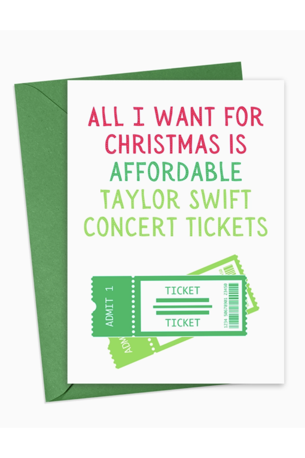 RR Holiday Greeting Card - Taylor Swift Tickets