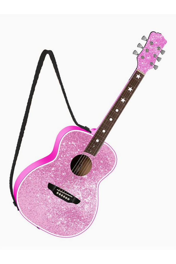 Funky Ornament - Pink Guitar