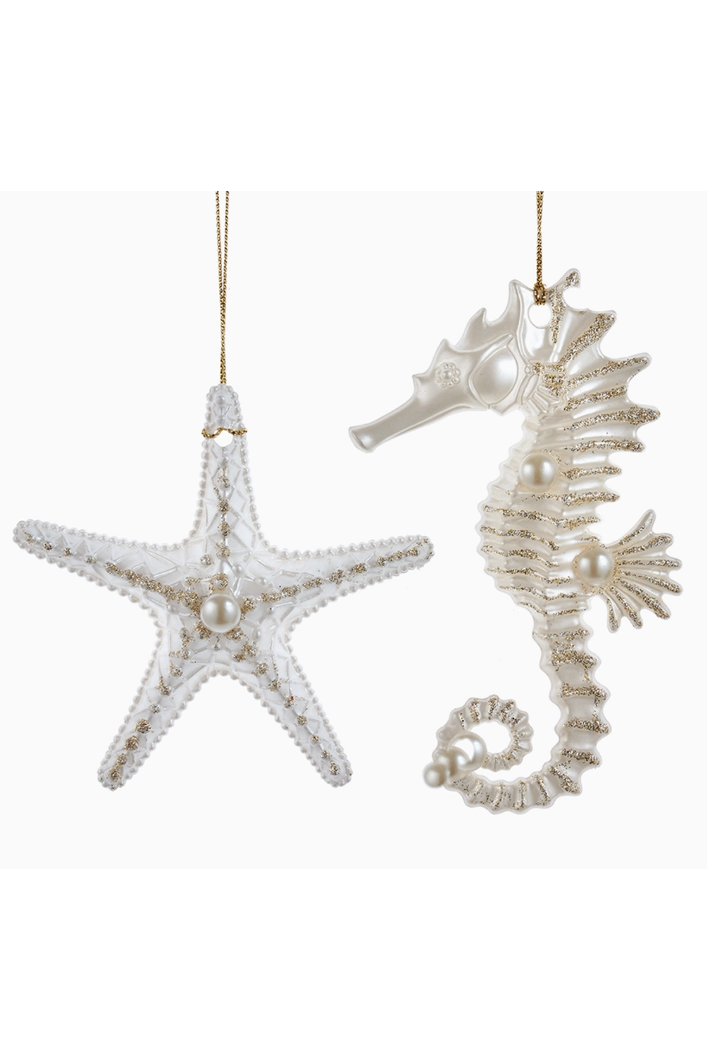 Funky Ornament - Fancy White Coastal Figure