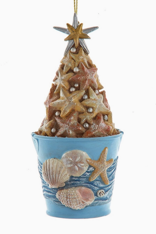 Funky Ornament - Bucket of Sandy Starfish