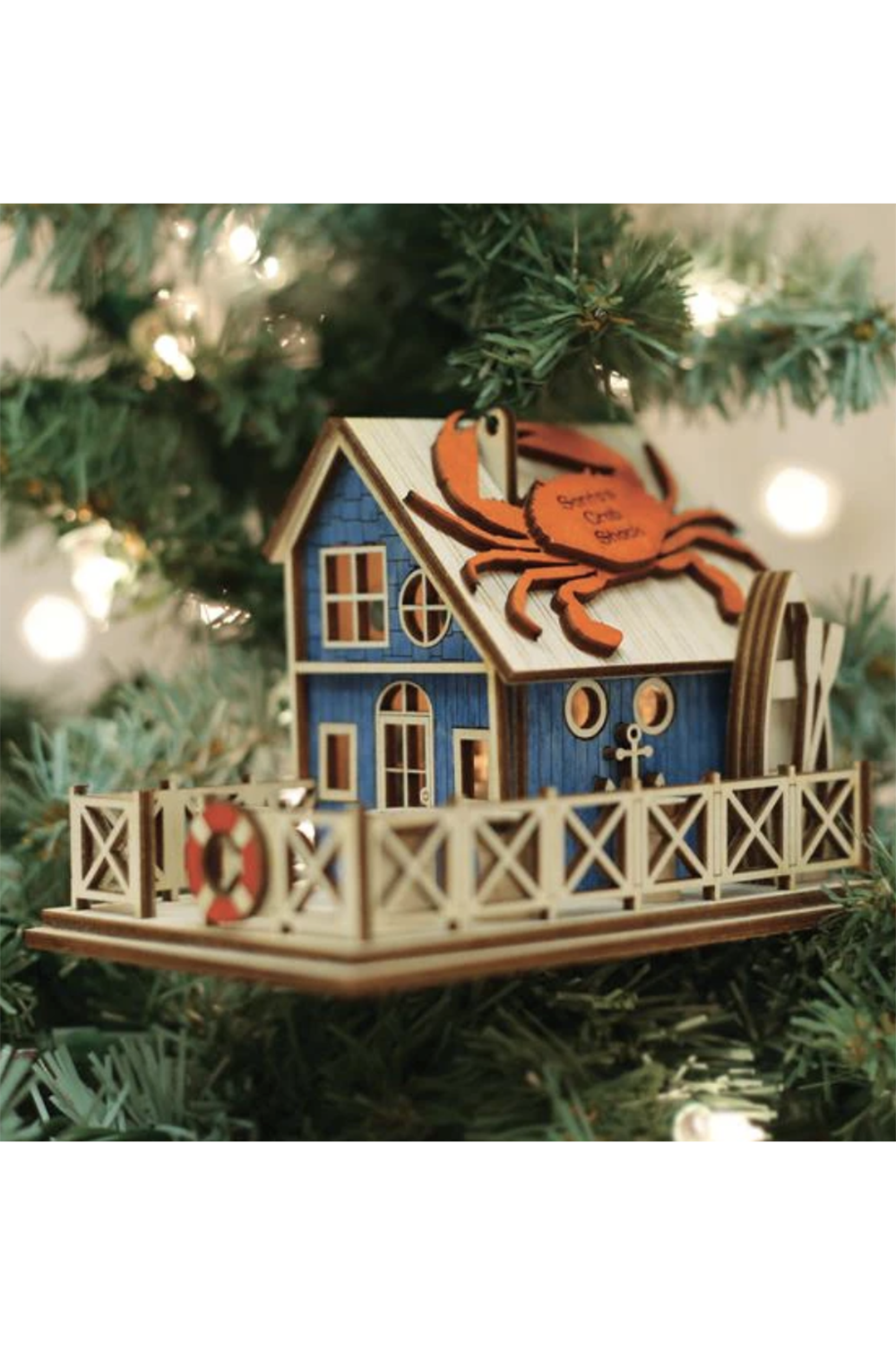 Wooden Ornament - Crab Shack