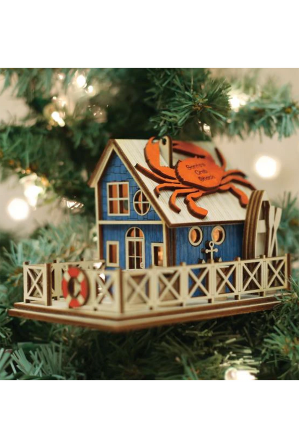 Wooden Ornament - Crab Shack