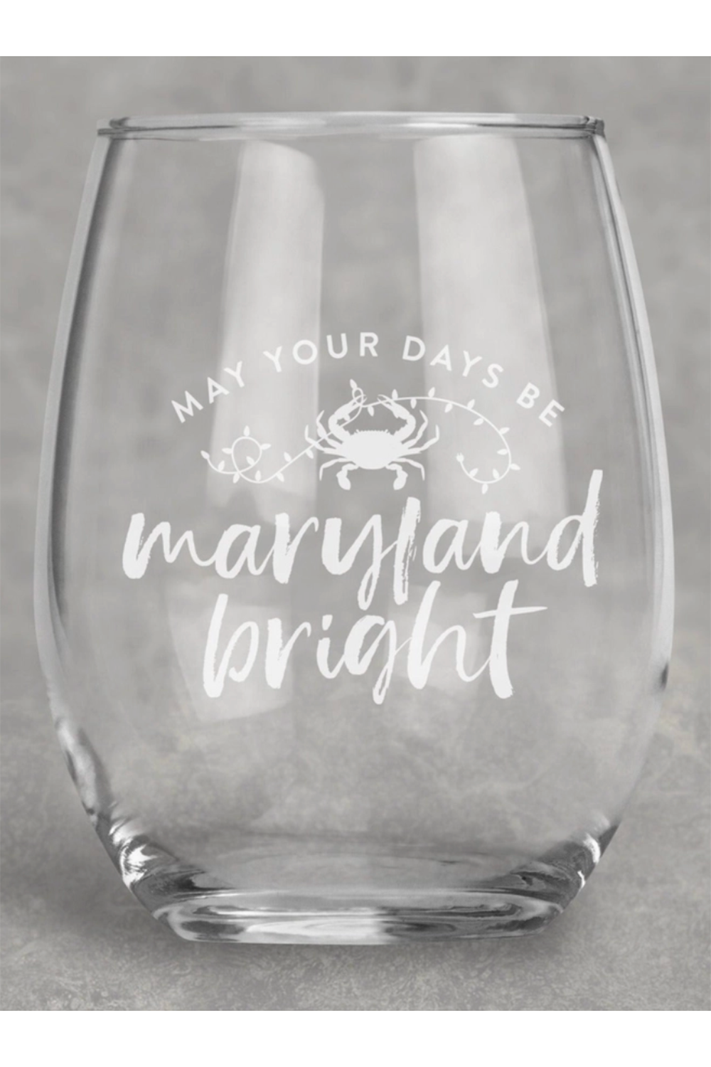 TMH Maryland Bright Stemless Wine Glass