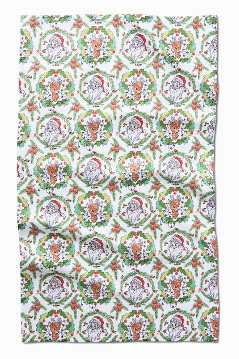 Geometry Kitchen Tea Towel - Berry Retro