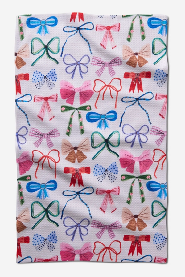 Geometry Kitchen Tea Towel - Bows