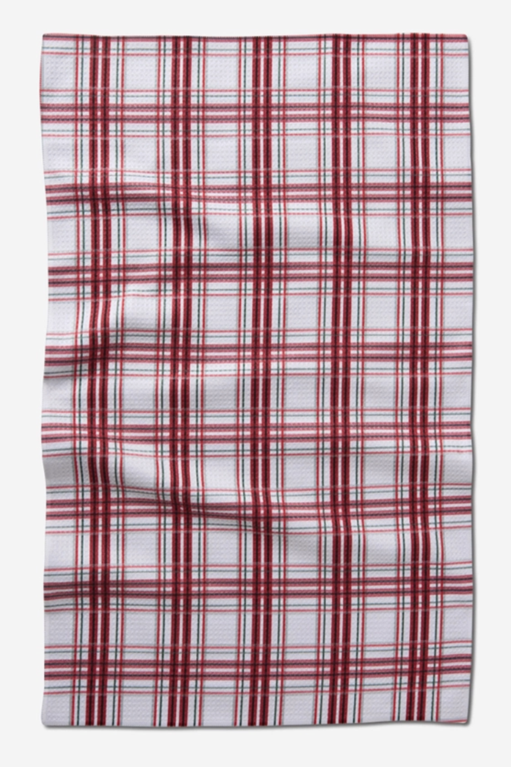 Geometry Kitchen Tea Towel - Candy Cane Plaid