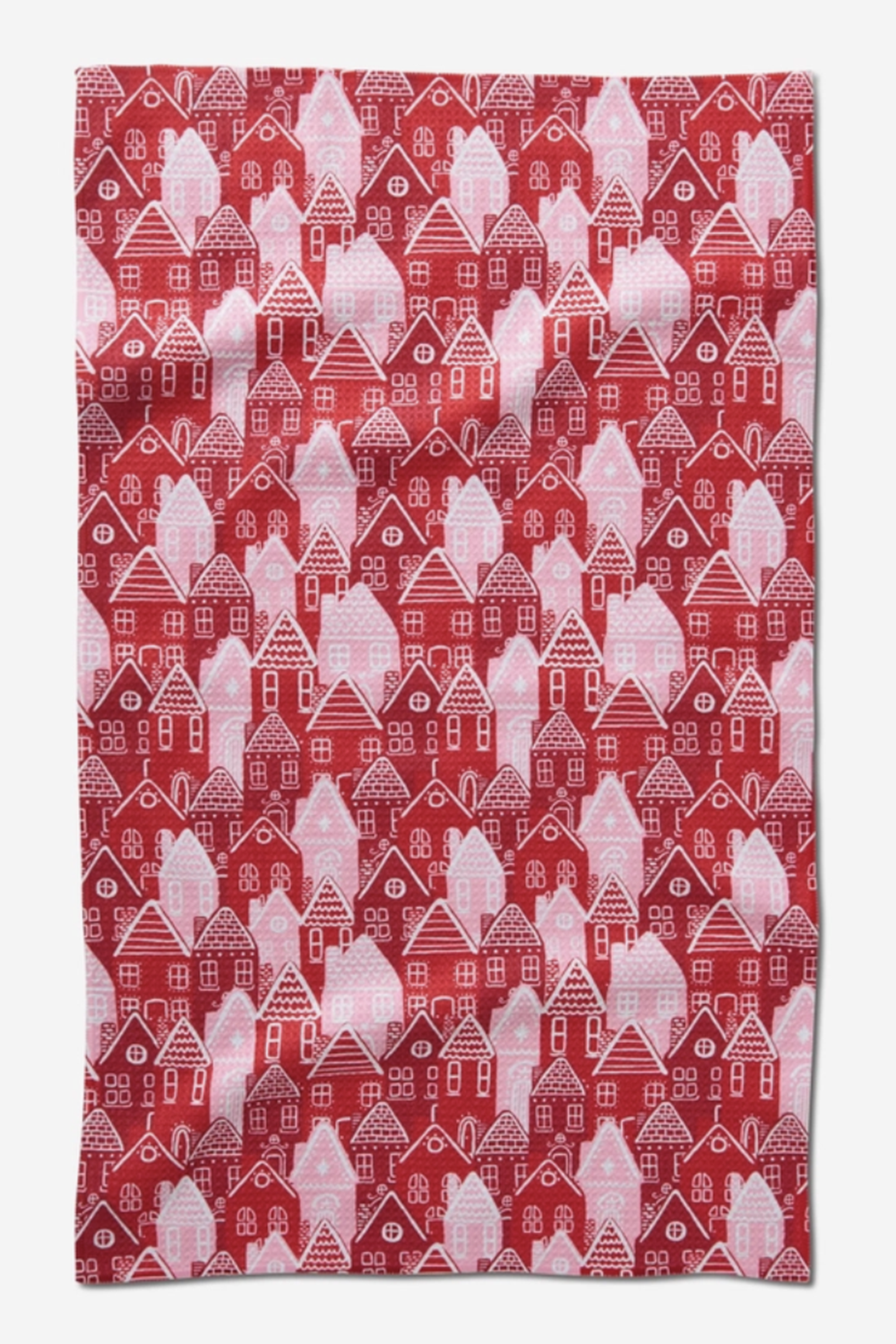 Geometry Kitchen Tea Towel - Christmas Houses