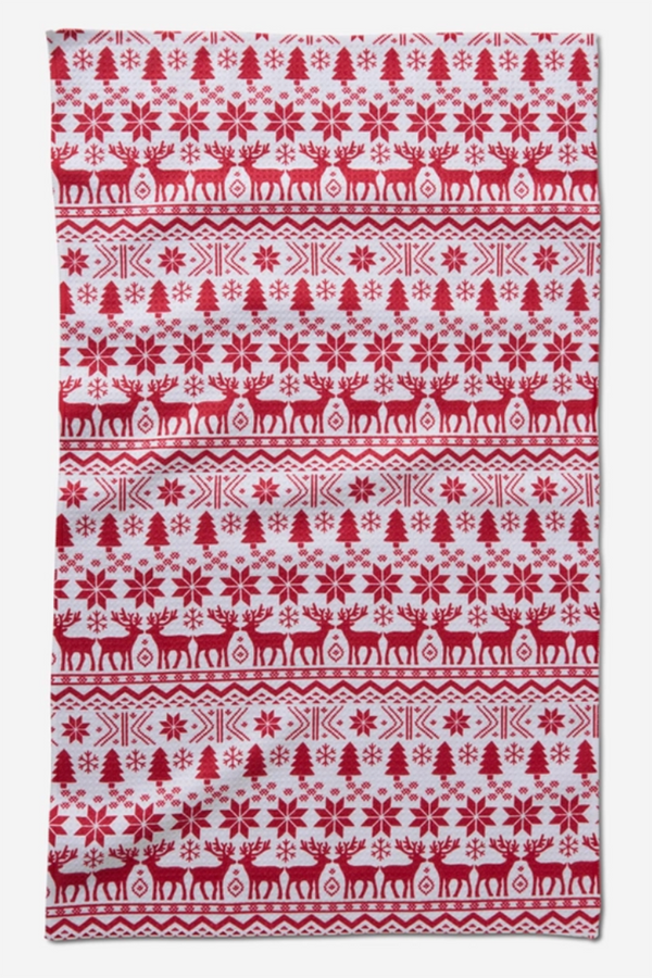 Geometry Kitchen Tea Towel - Christmas Jumper