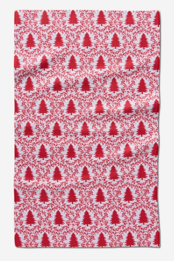 Geometry Kitchen Tea Towel - Holiday Tree