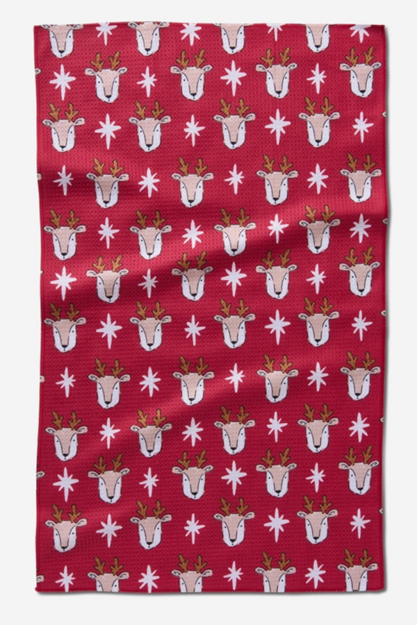 Geometry Kitchen Tea Towel - Reindeer Star